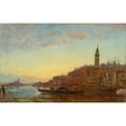 thumbnail image 2 of Félix Ziem 18x13 Black Ornate Wood Framed Double Matted Museum Art Print Titled - The Grand Canal in Venice, 2 of 5