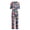 Navy Blue, variant on Womens Short Sleeve Printed Adaptive Dementia Clothing Anti-Strip Jumpsuit for Alzheimer Special Needs Dot Sky Blue S
