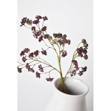 16" Faux Purple Soft Sedum Berry Stem