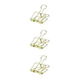 thumbnail image 2 of stanreset 1/2/3 20 Pieces Metal Paper Clip Anti-rust Unfading Solid Color Replacement Home Office File Examination Papers Clips Gold 25mm 3PCS, 2 of 6