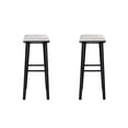 thumbnail image 3 of LuXeo Luna 29 in. Black Legs - White Seat (Set of 2), 3 of 13