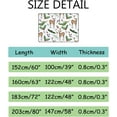thumbnail image 3 of GZHJMY Soft Foam Nursery Area Rugs Watercolor Baby Deer Bullfinch Holly Coniferous Branches Non Slip Play Mats for Kids Boys Girls Playing Room Living Room63x48 inch Carpet Runner, 3 of 6