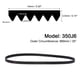 thumbnail image 2 of Correa V estriada 350J6 PJ de 6 costillas, longitud de 35", ancho de 0.55", correa Poly V de EPDM, 2 of 5