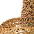 thumbnail image 3 of Cowgirl Hat,Straw Cowgirl Hat,Cowgirl Straw Hats for Women,for Beach, Travel and Outdoor,Designed to Fit 22.83 Inch Head, 3 of 8