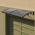 thumbnail image 2 of 78.7*23.6in Front Door Arch Rainshed Canopy Outdoor Sun Protection Arch Awning 200cm*60cm, 2 of 34