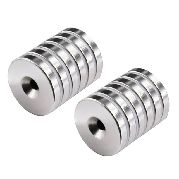 12pcs 3/4 x 1/4 Inch Neodymium Rare Earth Countersunk Ring N52
