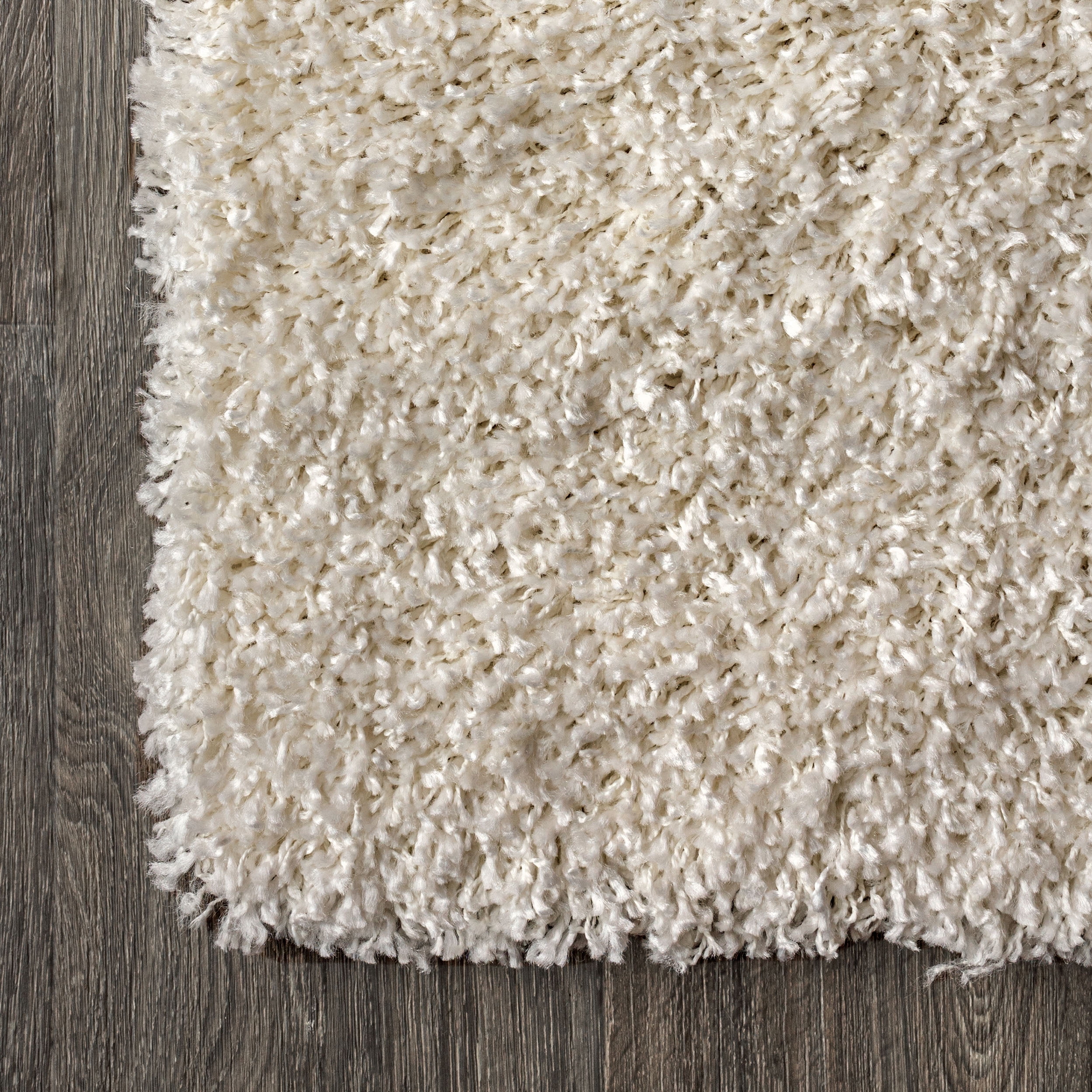 JONATHAN Y MERCER SHAG 2 x 8 Runner Rug, Mercer Plush - Cream, MCR106D-28