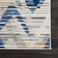 thumbnail image 5 of Abani Dunes Collection Grey Blue 6' x 9' Chevron Waves Contemporary Area Rug, 5 of 5