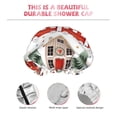 thumbnail image 3 of KLL Christmas Houses Pattern Shower Cap & Bath Cap for Women,Reversible Oversized Waterproof Shower Caps for all Hair Lengths,Elastic Reusable Bathing Hair Cap, 3 of 6