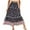 Dark Blue, variant on IROINNID Long Elastic Waist Skirt For Women Summer Fashion Skirt High Waist Swing A-Line Skirts Print Skirt