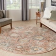 thumbnail image 2 of Nourison Oushak Home 7'10" x Round Rust Vintage Indoor Rug, 2 of 9