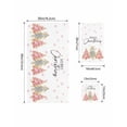 thumbnail image 4 of Pink Christmas Tree Bath Towels for Bathroom Set,Luxury Microfiber Towels Gifts for Women,Quick Dry Beach Kitchen Hand Hair Face Towel and Dish Washcloth,Xmas Winter Snowflakes White Yoga Towels+Set, 4 of 7