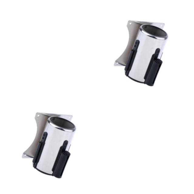 Bearachild Stanchion Queue Barrier Wall Mount Crowd Control Retractable Ribbon eter 2piezas Amarillo negro 2m