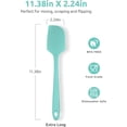 thumbnail image 2 of Kitchen Essential: Silicone Spatula Set, All-In-One Design For Effortless Mixing And Scraping, Flexible Edge For Precise Control, Ergonomic Non-Slip Handle For Secure Grip (600ºF, 2 of 5