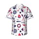 thumbnail image 1 of Balery Sailing Marine Travel Camisas hawaianas de manga corta para hombre, camisas playeras de corte holgado, camisas de vacaciones con botones,3X-Large, 1 of 7
