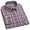 Gray, variant on Men's Plaid Shirts Long Sleeve Blouses Cotton Button Tops Spring Fall Lapel Dress Shirts for Business Work Casual Size: 38-46