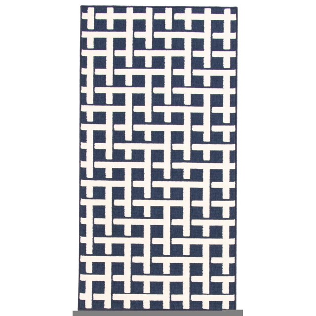 Tapis Intérieur/Extérieur pour Balcon, Patio et Jardin ECARPET Villa Bleu