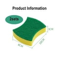 thumbnail image 2 of Esponja para lavar platos para limpieza de cocina, esponja de microfibra suave ecológica que no raya, descontaminación fuerte, ideal para uso doméstico en el baño (paquete de 20), 2 of 6