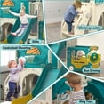 thumbnail image 4 of Tobogán Nyeekoy 9 en 1 para niños pequeños con diseño de autobús con canasta de baloncesto, 4 of 9