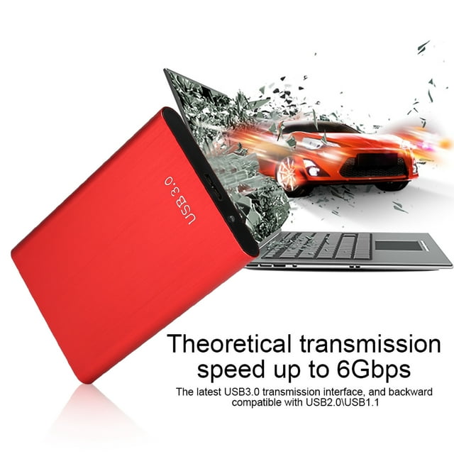 USB 3.0 to USB2.0 SSD Case, External Portable Professional SSD Case Hard Drive Enclosure Hard Drive Case for Men Women for 2.5 Inch 7-9.5MMHDD and SSD Laptop Hard Drive