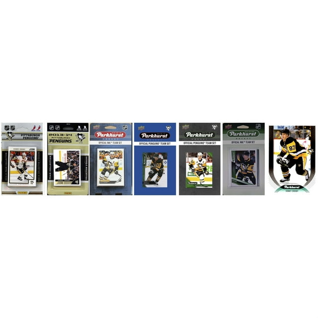C&I Collectables PENGUINS720TS NHL Pittsburgh Penguins 7 Different Licensed Trading Card Team Sets