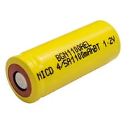 BatteryGuy replacement for the KR-1100AEL battery (rechargeable) - Nicad Nickel Cadmium 1.2V 1100mAh