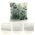 thumbnail image 4 of Leisuo Decorative Pillow Cover Bush Japanese Original Watercolor Ink Stem Painting Plant Asian White Nature Throw Pillow Cover Rectangle Cushion Case for Couch Bed Car, 4 of 5