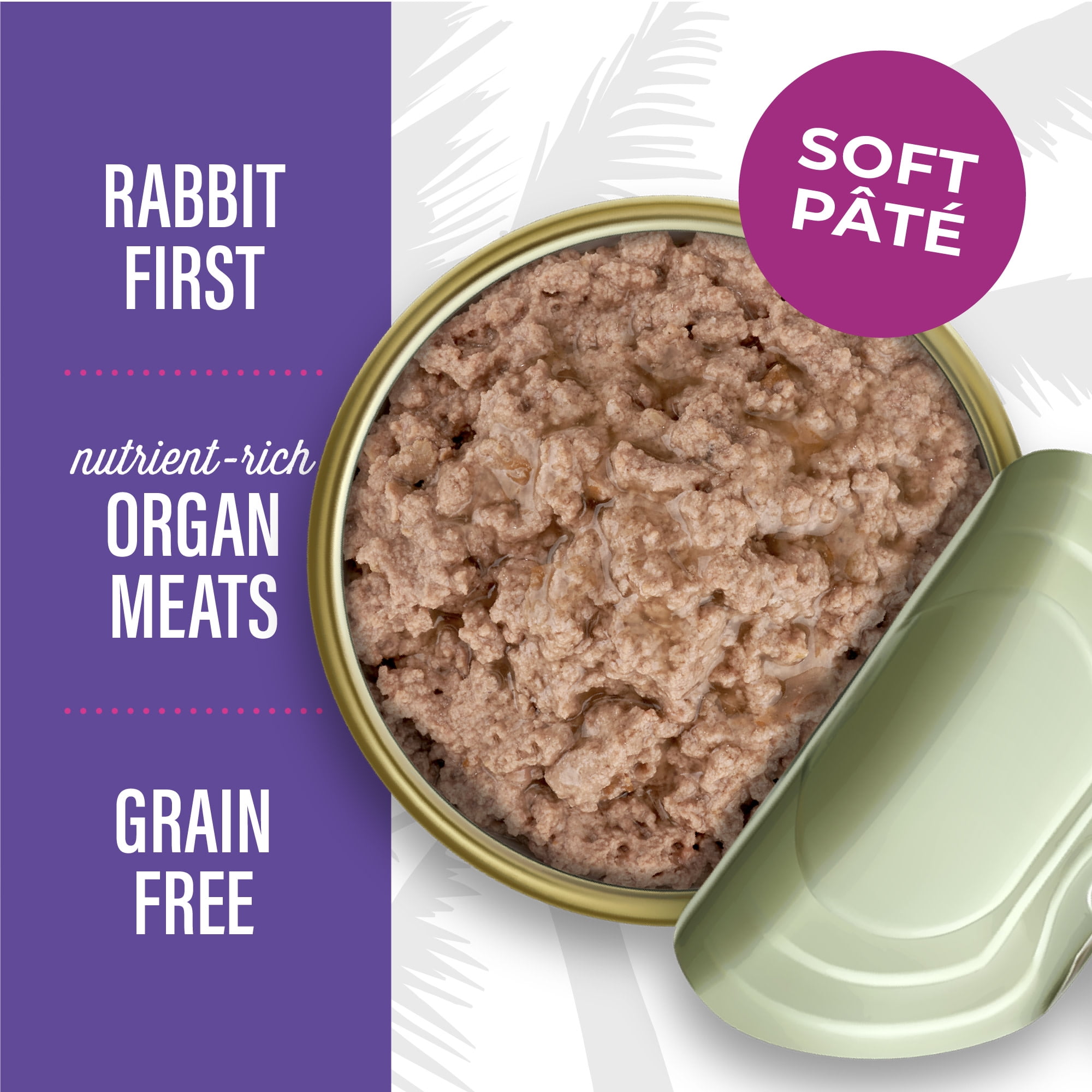 Tiki Cat After Dark Pate Wet Cat Food, Rabbit & Chicken Liver, 3 oz. Can