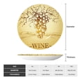 thumbnail image 2 of Cauagu Bunch of Grapes Print Bone China Decorative Plate, Wall Mount Plate Holiday Decor Decorative Ceramic Plates with Stand Elegant Household Plates Decorative-6in, 2 of 6