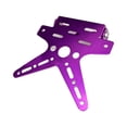 thumbnail image 5 of braveheart Swallow Tail Motorcycle License Plate Frame License Bracket Aluminium Alloy M purple 2Set, 5 of 5