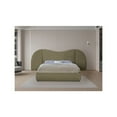thumbnail image 6 of Meridian Furniture Everest Olive Green Boucle Fabric Queen Bed, 6 of 7