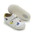 thumbnail image 3 of Old Soles Toddlers Hearty Pave Leather Sneakers, Snow \ Bright Red \ Neon Blue,19 EU (3 US) M US, 3 of 7