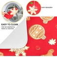 thumbnail image 5 of Christmas Gingerbread Dish Drying Mat for Kitchen Counter Red Tree Snowflakes Microfiber Dry Dishes Mats Drainer Mat 16 x 18 in Dish Drying Pad Countertops Mat, 5 of 7