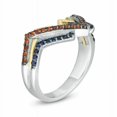 thumbnail image 3 of Red Garnet & Blue Sapphire Ring – Wonder Woman Inspired Promise & Engagement Ring in 925 Sterling Silver | Fine Jewelry for Women, 3 of 3