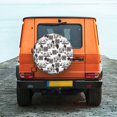 thumbnail image 6 of Yiaed Beach Print Tire Wheel Cover, Waterproof Spare Tire Cover Fit for Jeep, Truck,Trailer, RV, SUV, Camper and Most Vehicle-14 inch, 6 of 6