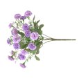 thumbnail image 4 of Flor de clavel artificial, oficina en casa, escuela, decoración floral, banquete de boda, tela de seda, ramo de flores falsas, púrpura Eigraketly HA6616-02B, 4 of 6