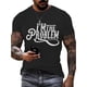 thumbnail image 1 of T - Shirt with a Bold and Sassy Phrase “IF I'M THE PROBLEM THEN YOU MIGHT BE THE REASON” and a Cool Longhorn Skull Graphic, 1 of 6