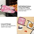 thumbnail image 4 of Two Boxes Of Popcorns Apron Set with Oven Mitts Pot Holders Set of 5 Kitchen Stuff Accessories, 4 of 6