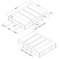 thumbnail image 5 of South Shore Lilak Queen Size Bed, Adult, Winter Oak and Rattan, 5 of 12