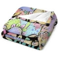 thumbnail image 6 of Yibo Loves Dinosaurs Blanket Flannel Soft and Comfortable Anti-static Bed Sofa Blanket, 6 of 7