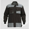 thumbnail image 2 of Mens Coats Outerwear Winter Plus Size Mens Jackets Men Casual Faddish Patchwork Long Sleeves Outwear Blouse Zipper Multiple Pockets Coat, S-5XL, 2 of 4