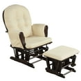 thumbnail image 1 of Patiojoy Nursery Glider and Ottoman, Adult Rocking Chair with Storage Pocket for Bedroom and Living Room, Beige, 1 of 6