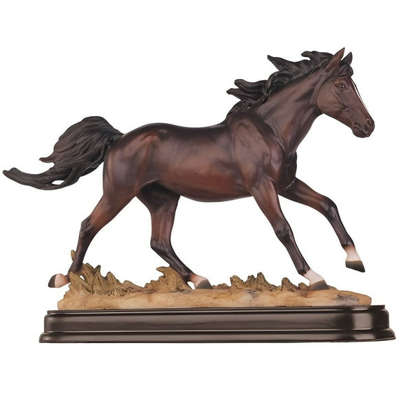 FC Design 6.25"H Dark Brown Galloping Horse Figurine Statue Sculpture Ornament Decoration Home/Room Decor and Unique Gift Ideas for Housewarming, Holidays and Birthdays