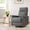 Grey, variant on Recliner Message Chair with Footrest, Swivel Rocking Glider, High Back Upholstered Deep Seat for Living Room, Grey