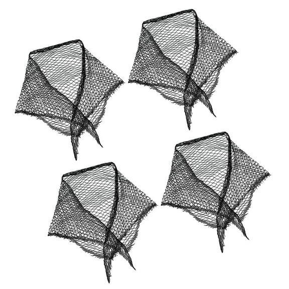 Oversized Triangular Hair Cover Hair Net For Women 57Inch Extra Length Meshed Construction Secures Hairstyles During Rest