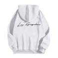 thumbnail image 5 of MHFRRA Sudadera con Capucha y Estampado de Letras para Uso Informal y Comodidad Diaria Blanco, 5 of 5