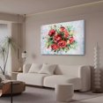 thumbnail image 3 of Póster de lienzo con diseño de flores de amor, decoración para dormitorio, paisaje deportivo, decoración para oficina, regalo, estilo marco, 20 x 30 cm, 3 of 8