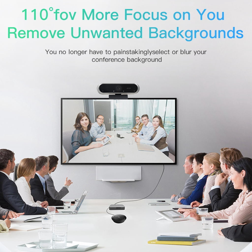 Intelligent Focus 2K Webcam With Bright Image And Built In Microphone For Computer Meetings