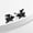 black, variant on Flying Pig Earrings Farm Animal Studs Jewelry Birthday Gift
