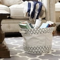 thumbnail image 4 of Household Essentials KRUSH CONTAINER Round Hamper Storage Basket with Short Handles, 4 of 4